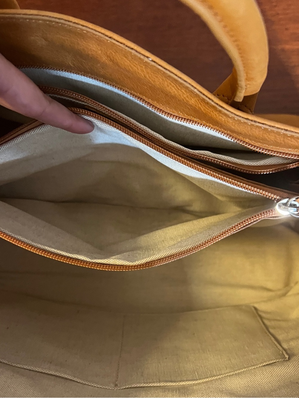 NWT Elisabetta Mark and Graham Italian Leather Tote Sauvage Made in Italy - Picture 9 of 11